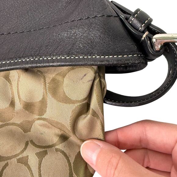 Coach 9541 Soho Small Hobo Black Leather Bag Purse Shoulder Bag Y2K Vintage - Picture 14 of 16